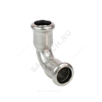 Отвод сталь нерж AISI 316L 90гр Дн 15 Ру16 пресс Inoxpres RM 181015900C