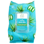 Petal Fresh, очищающие салфетки для снятия макияжа, успокаивающее алоэ вера, 60 салфеток