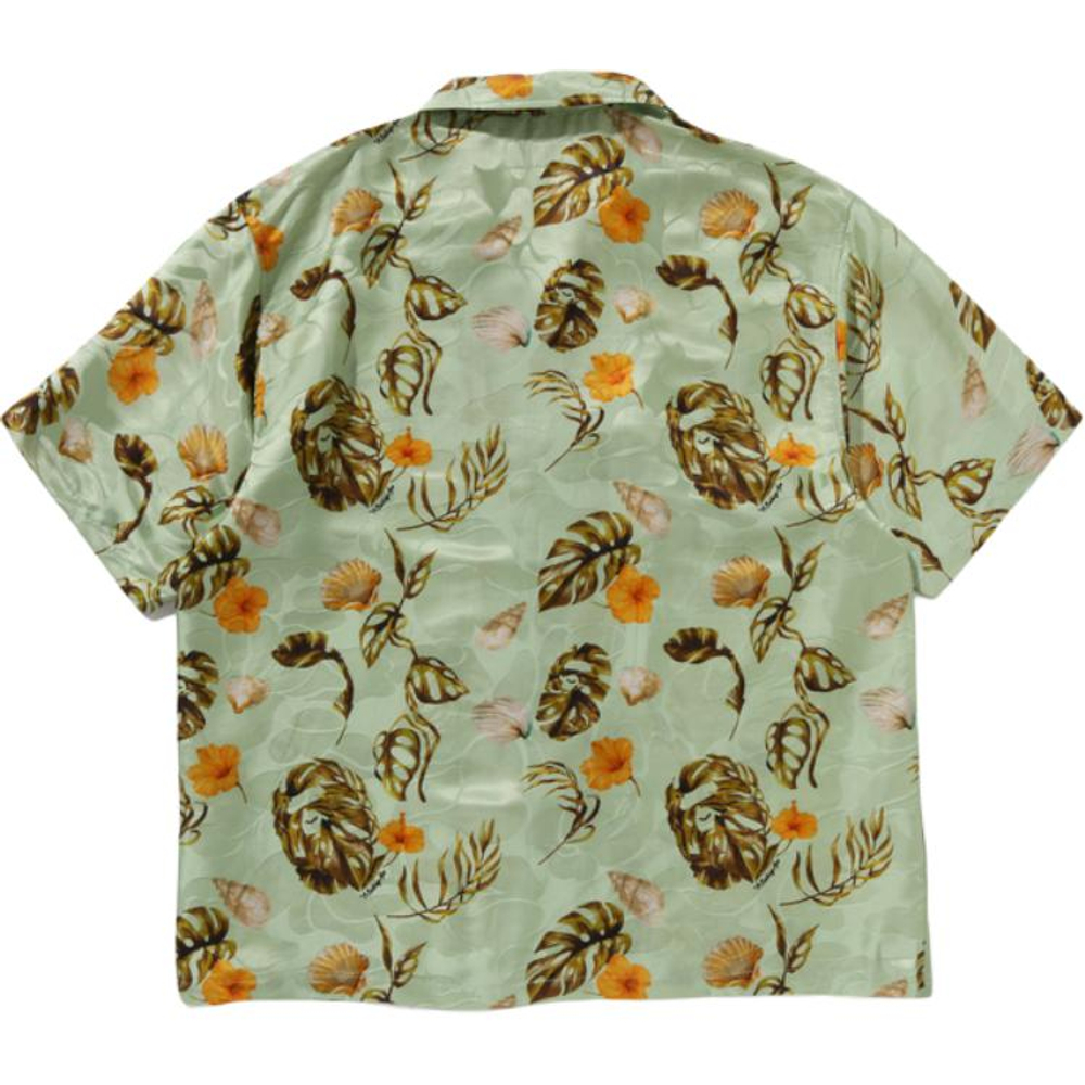 A Bathing Ape Vacation Pattern Open Collar Ss Shirt
