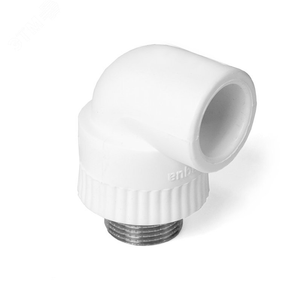 Угольник комбинированный 25х3/4 нар. резьб ПОЛИТЭК ПП полипропилен