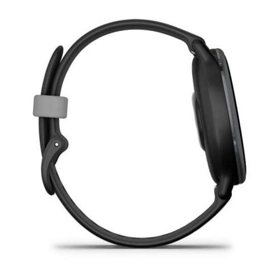 Умные часы Garmin Vivoactive 5 черные с серым безелем и силиконовым ремешком