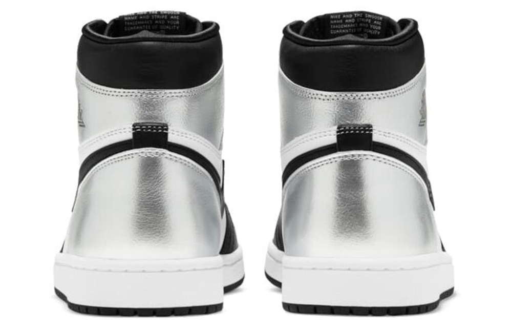 Кроссовки Jordan Air Jordan 1 High Og Retro "Silver Toe" (Женская размерная сетка)