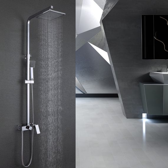 Душевая стойка ABBER Daheim AF8220L без излива, хром