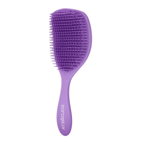 SOLOMEYA Расческа для сухих и влажных волос АРОМАТ ЛАВАНДЫ Solomeya Wet Detangler Brush Cushion Lavender, 1 шт.