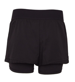 Женские Шорты теннисные Lacoste Ultra Dry Lined Tennis - black/black