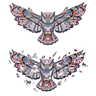 Деревянный пазл Лесная сова (M/180) (Chapa), деталей 180, размер 58х33 см