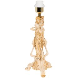 Настольная лампа Флора Айвори с абажуром №38 Vatican (Ватикан) Аквамарин