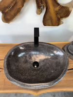 Раковина из речного камня RS-65877 58х42х15 из натурального камня