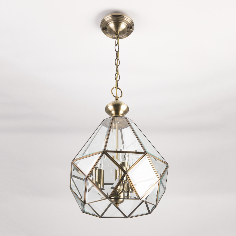 Citilux Витра-1 CL442130 Люстра подвесная витражная Бронза