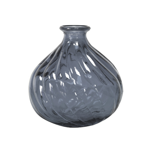 Ваза стекло 17х17 см серая