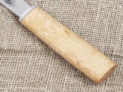 Якутский нож, сталь Х12МФ, рукоять карельская берёза