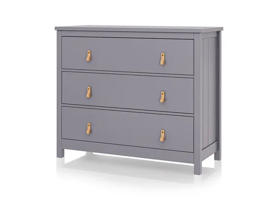 Комод Wood 3 ящика (серый)