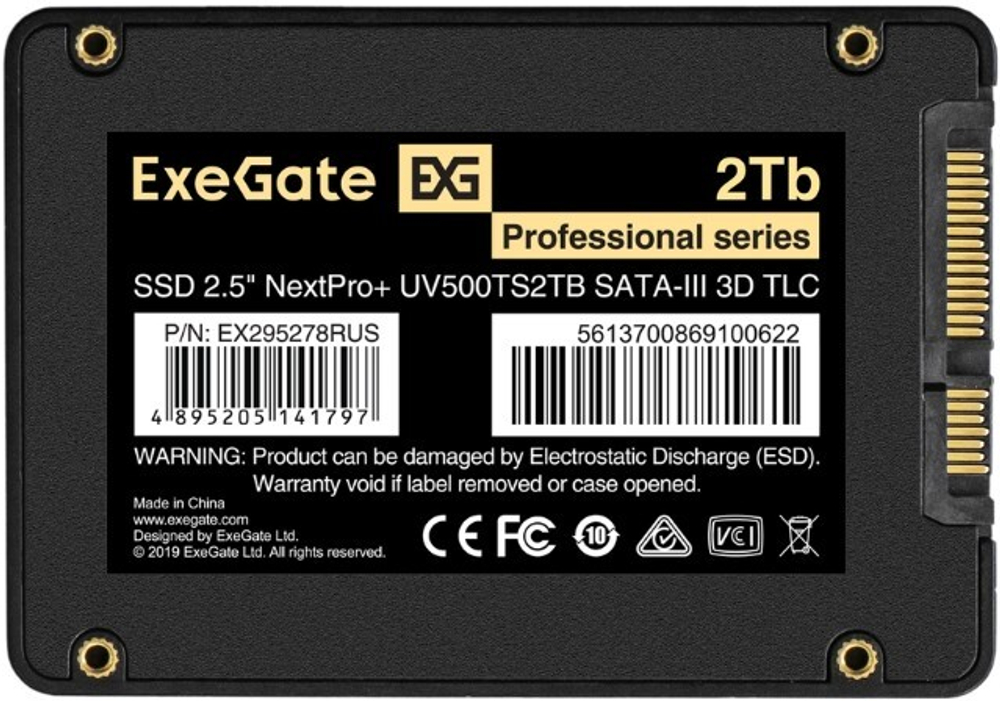 Накопитель SSD 2.5'' Exegate NextPro+ UV500TS2TB