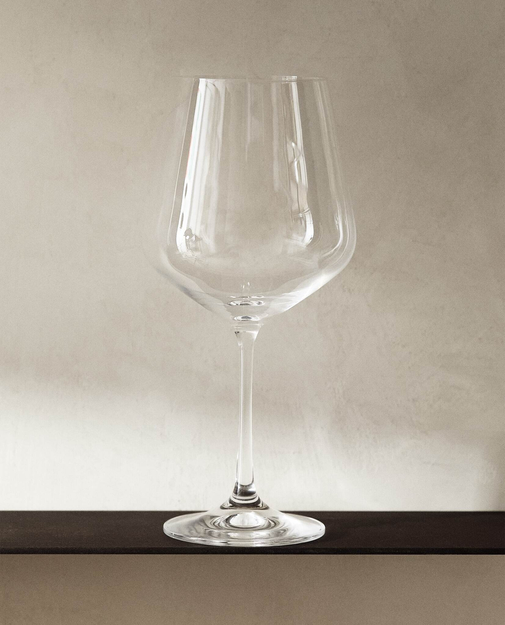 ZARA HOME БОЛЬШОЙ БОКАЛ ДЛЯ ВИНА ИЗ БОГЕМСКОГО ХРУСТАЛЯ
