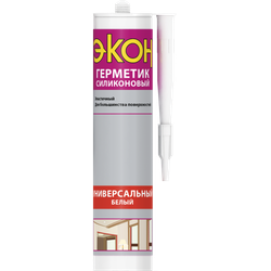 Герметик Экон 2229431 силиконовый универсальный белый 280 мл.