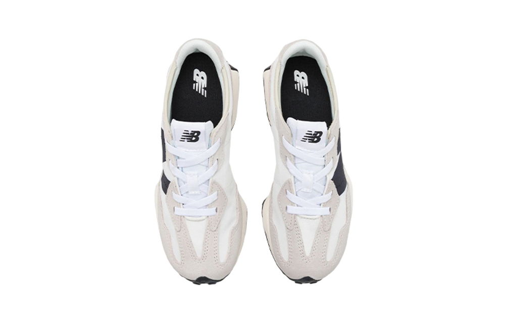 New Balance NB 327 Cushioning Abrasion Resistant Breathable Low top Running Shoes Sea Salt Color Kids'