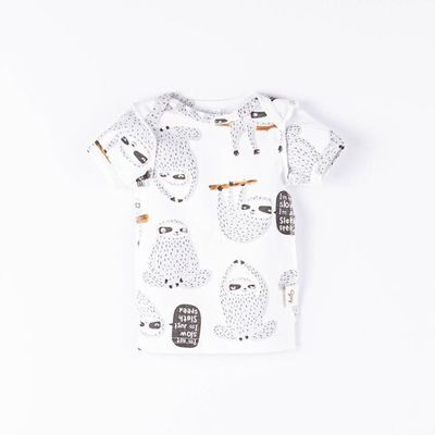 T-shirt 0-3 months - Sloths