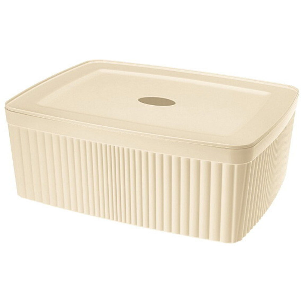Контейнер для хранения с крышкой «VELVET», бежевый, 29,5*22,5*11см, 6,55л
