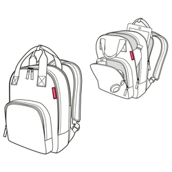 Рюкзак easyfitbag diamonds mocha