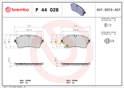 BREMBO - P44028