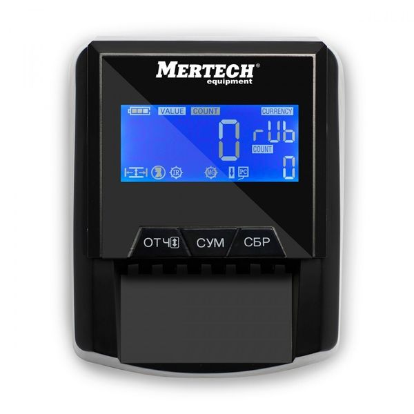 Автоматический детектор банкнот Mertech D-20A Flash Pro, LCD, USB, без АКБ, технология Антистокс