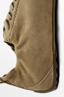 Massimo Dutti Кроссовки из мягкой кожи, верблюжий