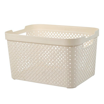 Корзина для хранения Plast Team STOCKHOLM, 15 л молочный туман