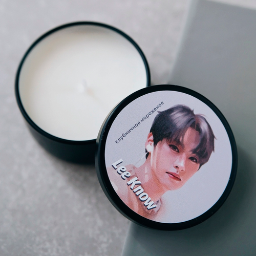 Ароматическая свеча / Горящее сердце / STRAY KIDS / Lee Know (50 мл)