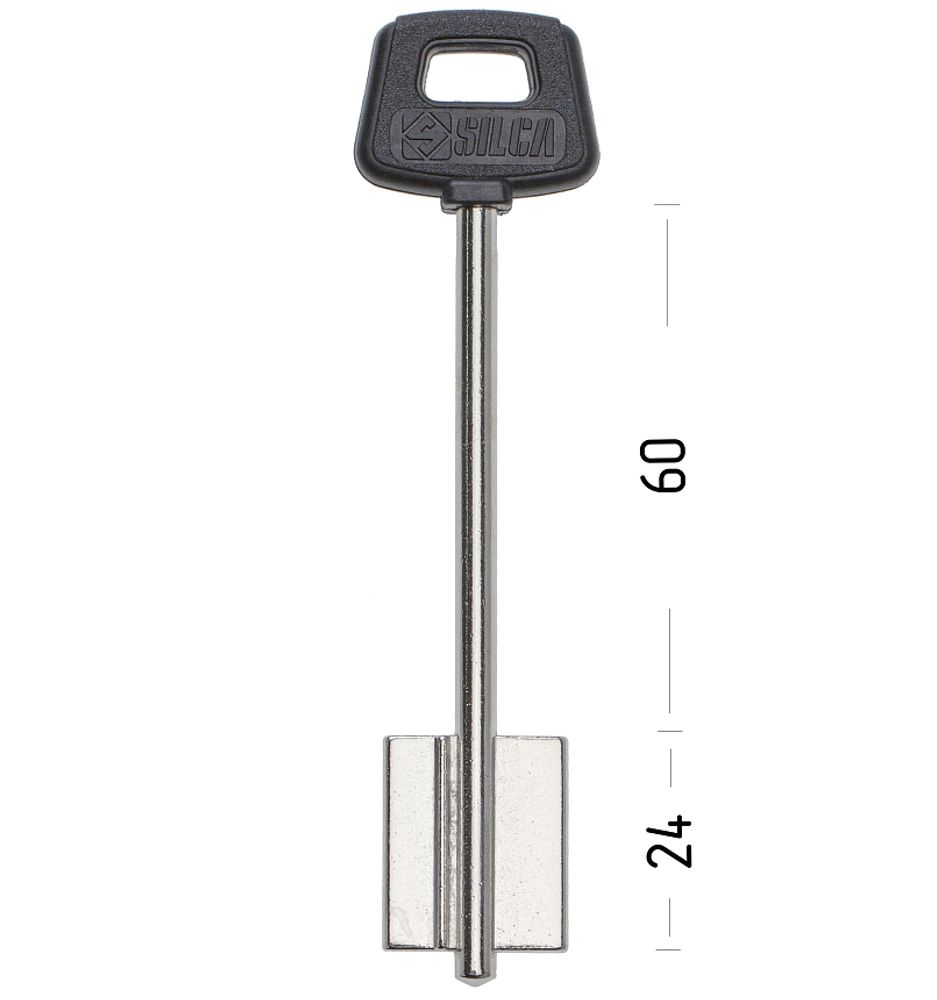 Заготовка сувальдного ключа 10837 (2CI 2RP97 CI-4PG CSLP 9CSP)