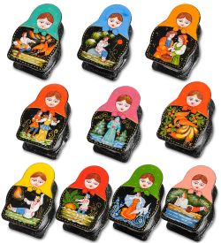 Народные промыслы ШК-12/ 2 Шкатулка «Матрешка» в асс.