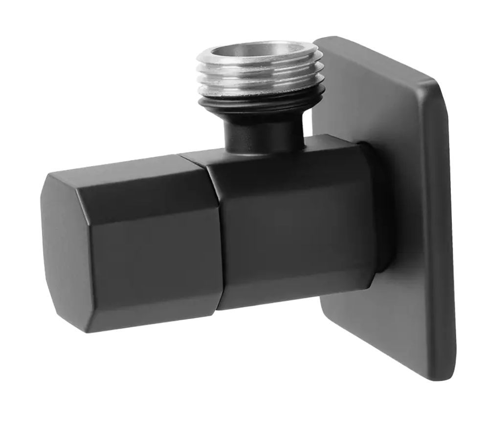 Кран угловой 8-гран. 1/2 х 1/2  (ГРАФИТ)  ViEiR  (120/1шт)