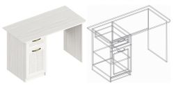 Детская "Александрия" №1 (бодега светлая), ЛДСП/МДФ, Велес