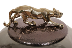 Ваза декоративная с крышкой Ягуар  Garda Decor 69-120164