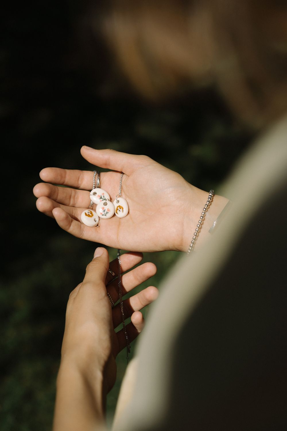 Кулон Собака, керамика