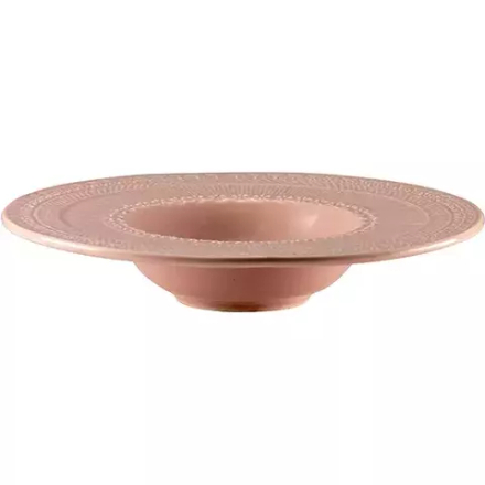 Тарелка для пасты «Скалистос» керамика 200мл D=23,H=4см розов