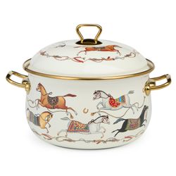 КАСТРЮЛЯ LEFARD ЭМАЛИРОВАННАЯ С КРЫШКОЙ, СЕРИЯ PASSAGE, 4,8Л, ДИА.22СМ ПОДХОДИТ ДЛЯ ИНДУК.ПЛИТ