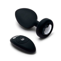 Черная вибрирующая втулка b-Vibe Vibrating Jewel Plug XXL BV-044-BLK