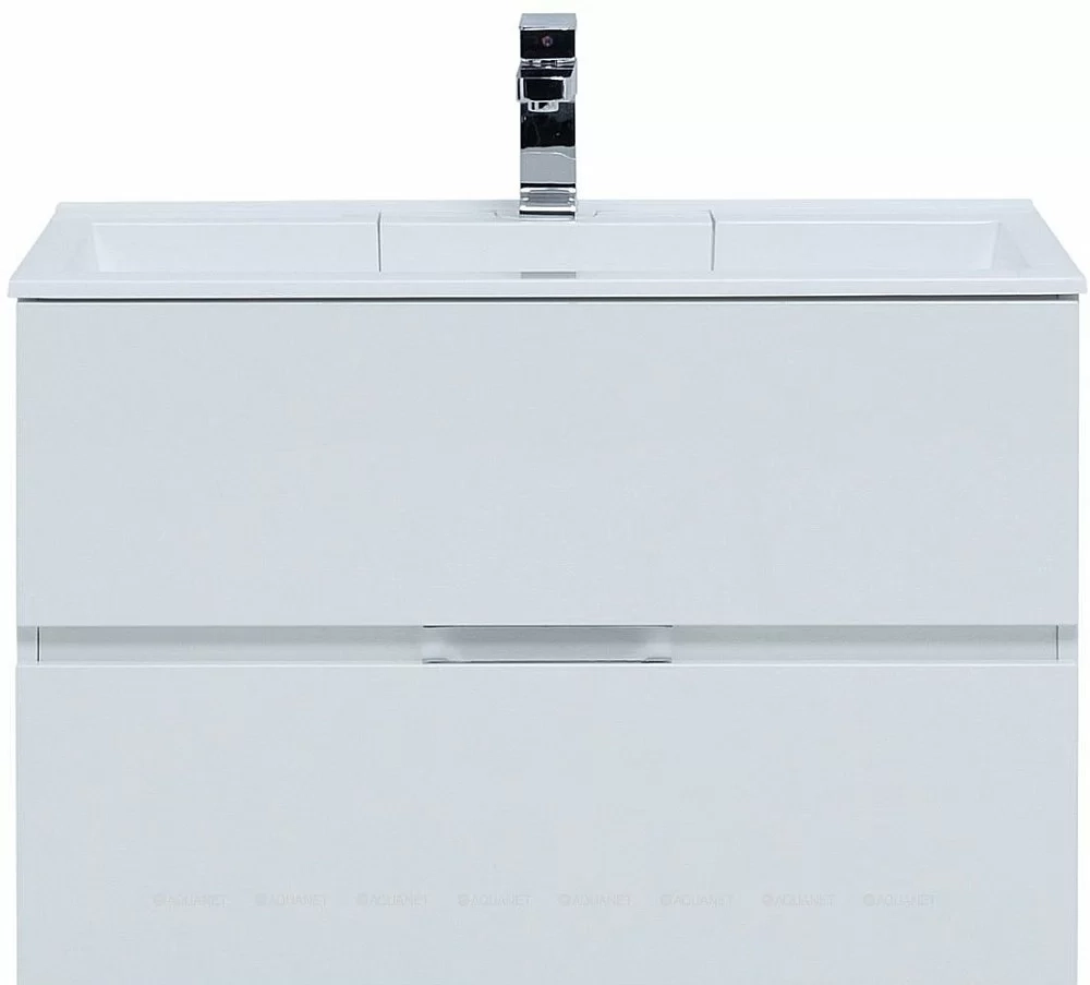Тумба с раковиной Aquanet Алвита 235339 80 белый