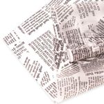 Упаковочная матовая пленка (0,6*10,3 м) Газета, Черный, 1 шт.