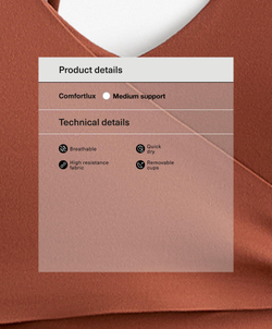 Oysho Майка-кроссовер Comfortlux, терракотовый