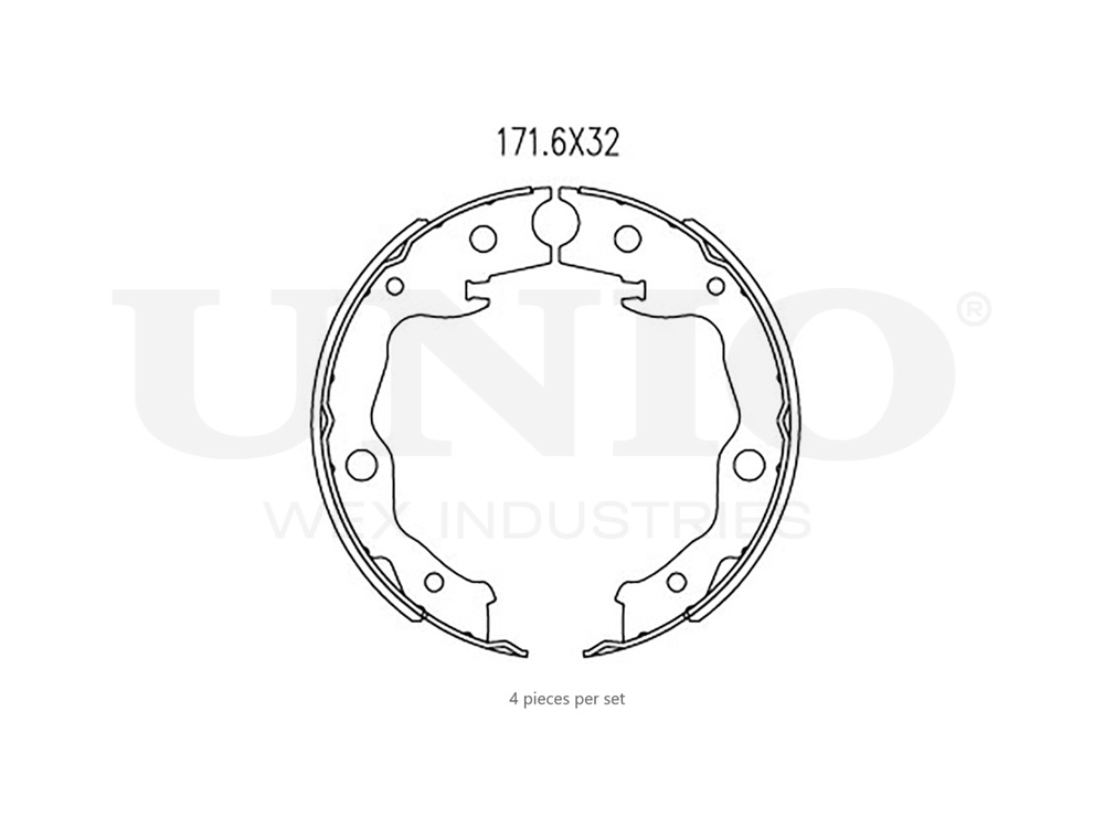 Колодки тормозные бараб. задние UNIO BRP-10013
