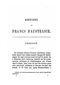 Histoire Des Francs D'austrasie. Tome 1 | Pierre Auguste Florent Gérard