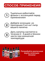 Эссенция Вишневый бренди, Cherry brandy Alcostar, вкусовой концентрат (ароматизатор пищевой) для самогона, 30 мл