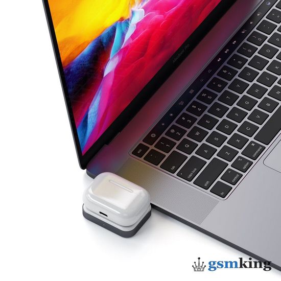 Satechi USB-C Wireless Charging Dock for AirPods White ST-TCWCDM