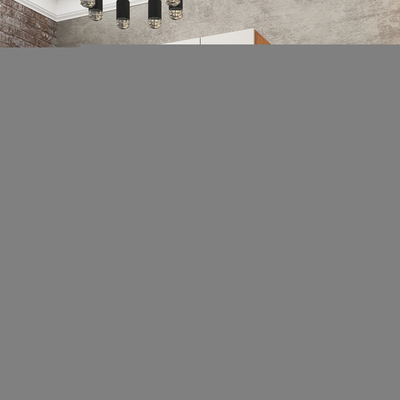 Шкаф Агератум МДФ двухсекционный с антресолью Лайн флай (0,27) А10029 матовая - Орех Экко 9459  80*45*260