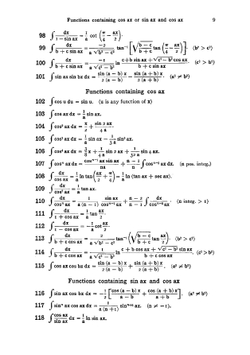 A Table of Integrals | Ralph Gorton Hudson