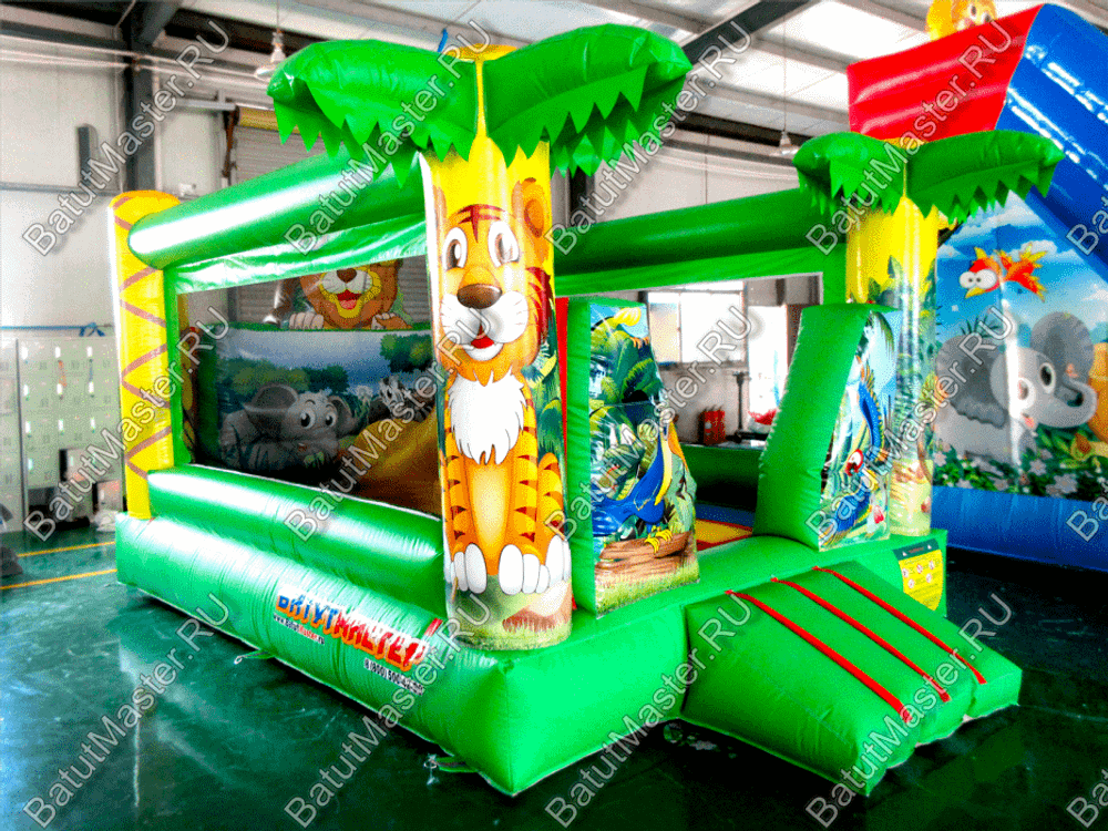 Коммерческий надувной батут "Львёнок" 4*3.5*3 м