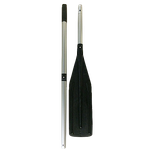 Весло 150см D=30мм разборное Узкая лопасть (Уфа) Чёрное Прямое 1 весло