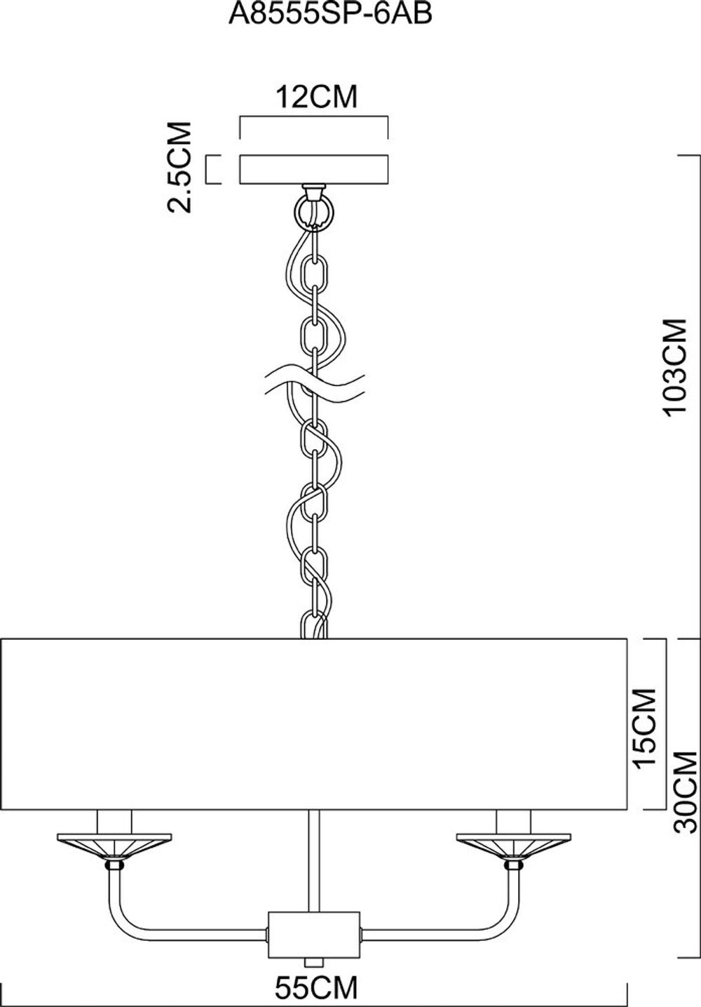 Подвесная люстра Arte Lamp