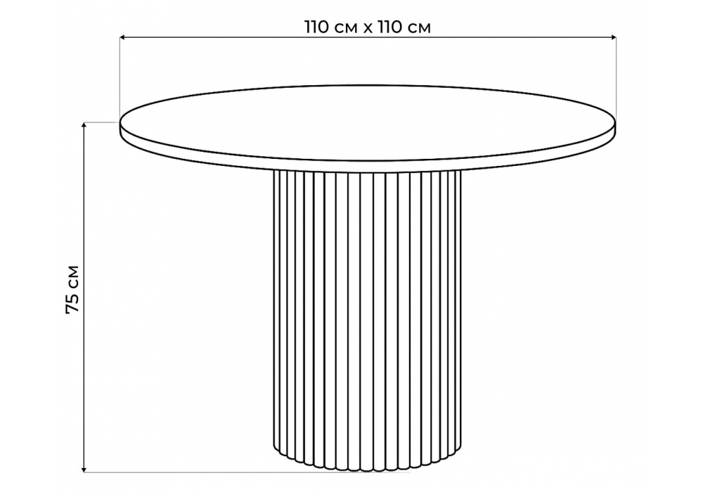 Стол деревянный Woodville Барел 110 черный, черный, ножки черные